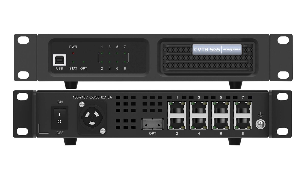 NovaStar CVT8-5GS 40G Single-Mode Fiber Converter