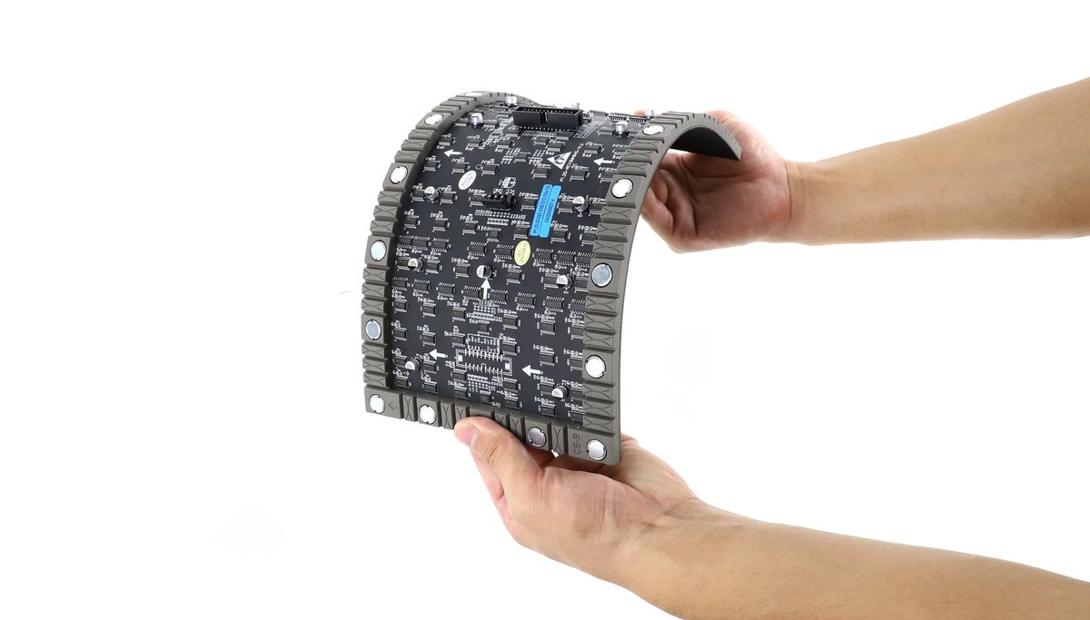 P1.25 SMD1010 Indoor GOB 320x160mm Soft Flexible LED Screen Module - Image 2
