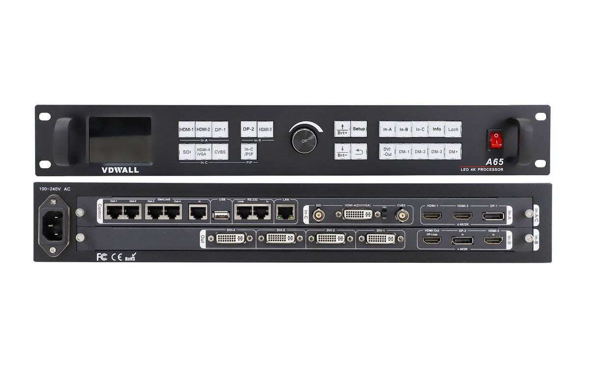 VDWALL A65 Series Multi-Screen Splicing LED 4K Processor