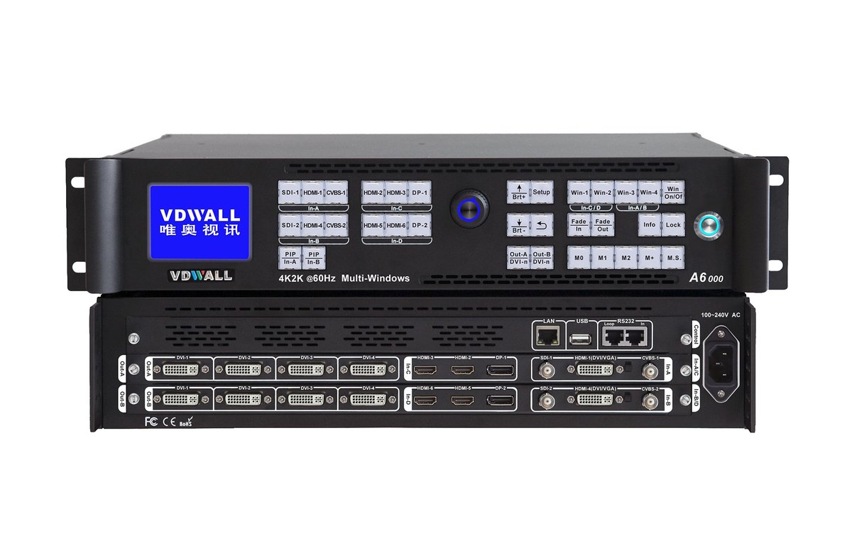 VDWall A6000 / A6101 / A6111 / A6121 / A6211 / A6221 / A6122 / A6212 / A6222 4K HD Multi-window Video Processor - Image 8