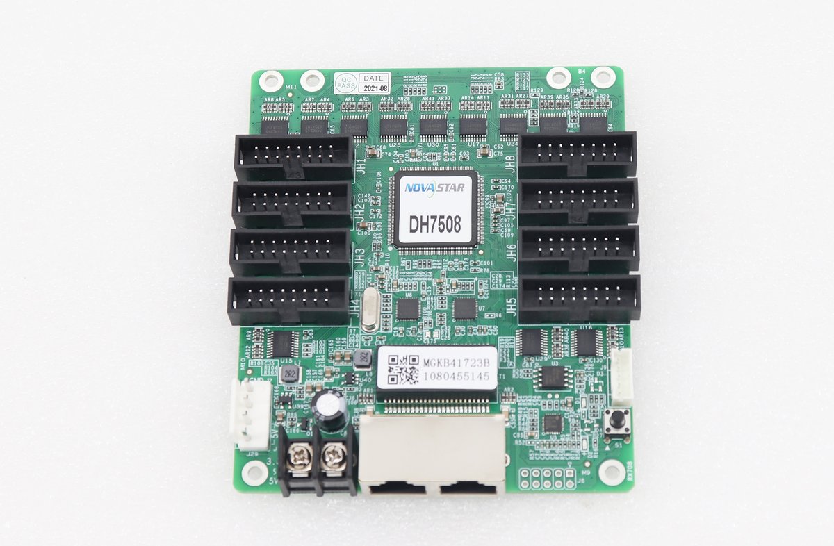 Novastar DH7508 LED Receiving Card With 8 HUB75E Ports
