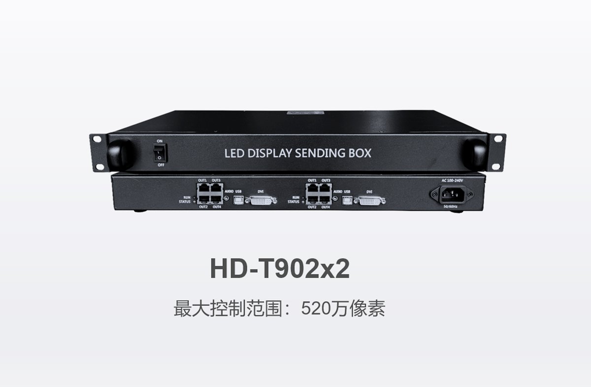 Huidu HD-T902x2 5.2 Million Pixel LED Display Sending Box