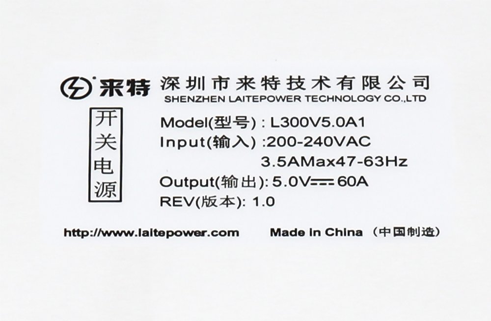 LaitePower L300V5.0A1 LED Screen Power Supply Unit - Image 3