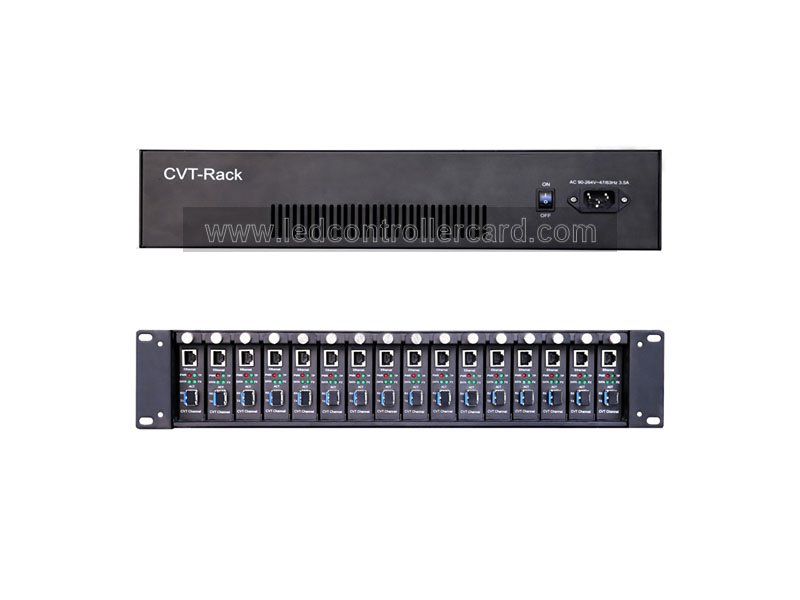 Novastar Single-mode Optical Fiber Convertor CVT-Rack320 15km Data Transmission - Image 2