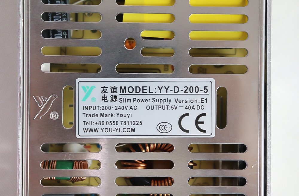 YOU-YI YY-D-200-5 5V40A 200W LED Power Supply - Image 3