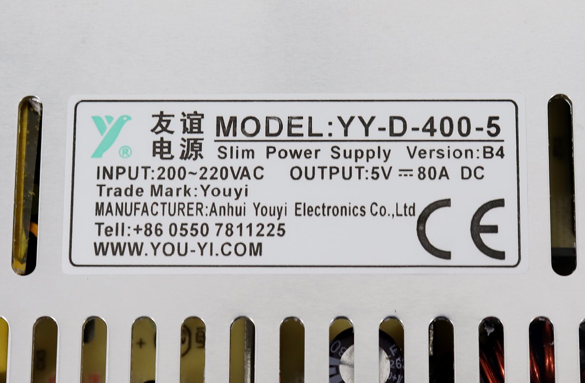 YOUYI YY-D-400-5 5V80A 400W LED Power Supply - Image 5